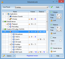 Utility to lock audio volume - VolumeLock